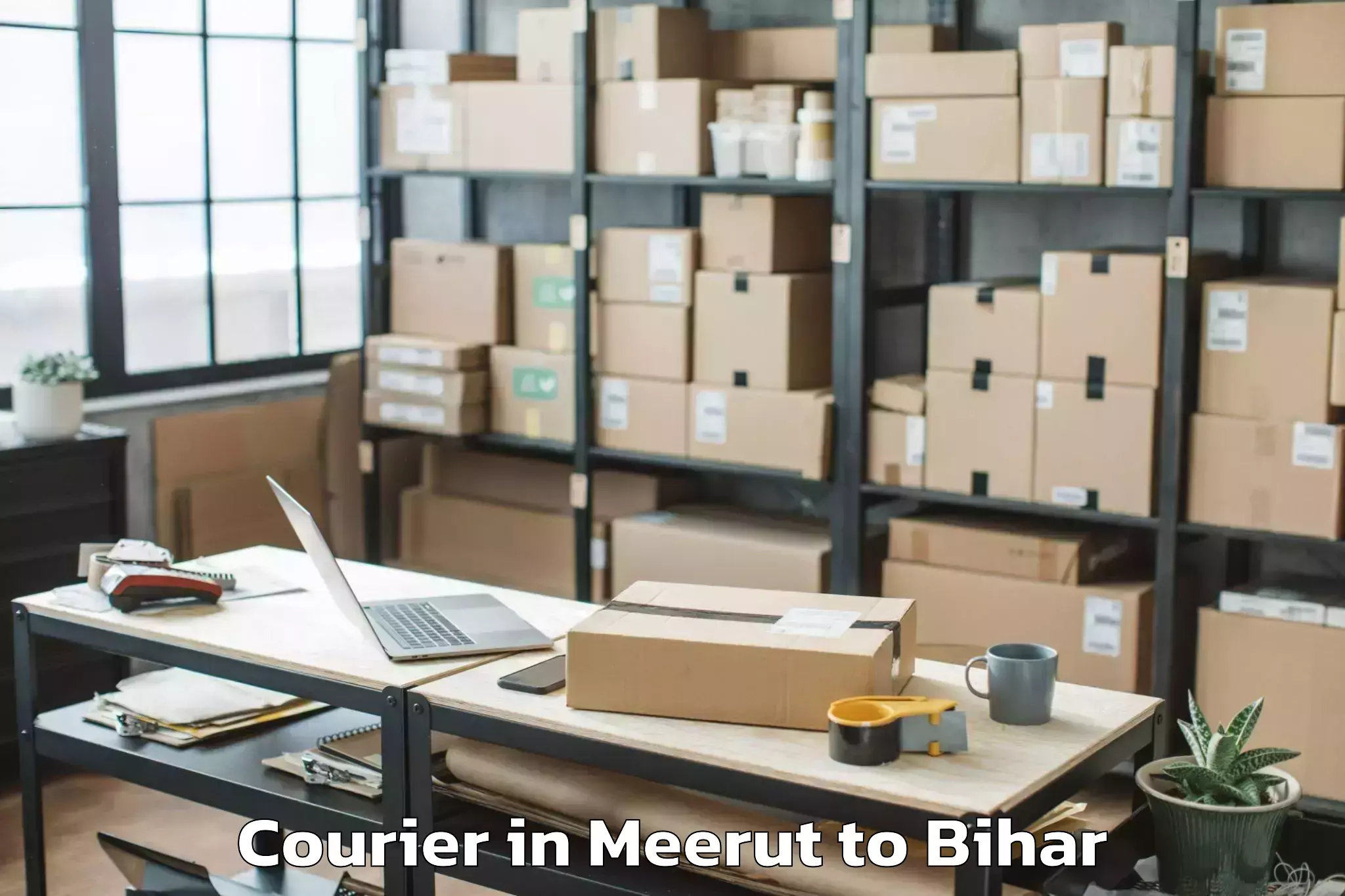 Trusted Meerut to Diara Pandarakh Courier